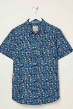 FatFace Blue Pineham Print Shirt 9 FatFace Blue Pineham Print Shirt -Fat Face Shop M90804s4