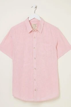FatFace Pink Bugle Micro Stripe Shirt -Fat Face Shop M90896s5