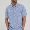 FatFace Blue Bugle Micro Check Shirt 1 FatFace Blue Bugle Micro Check Shirt -Fat Face Shop M90898s