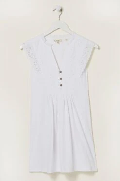 FatFace Jessica Embroidered Tunic Top -Fat Face Shop M91836s6