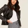 FatFace Black Bethany Biker Jacket -Fat Face Shop T02688s