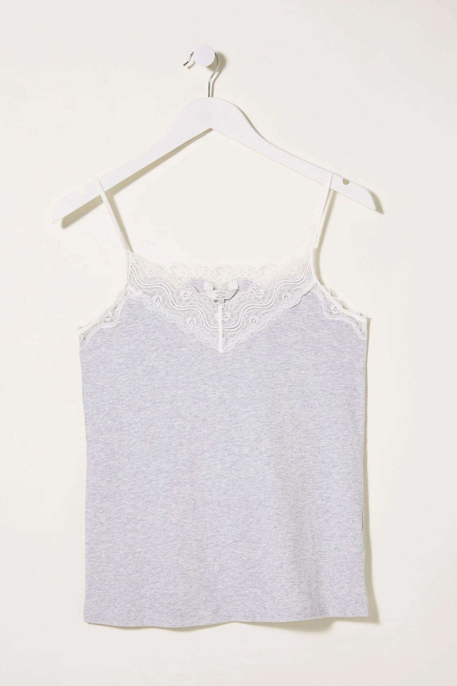 FatFace Grey V-Neck Lace Vest 3 FatFace Grey V-Neck Lace Vest