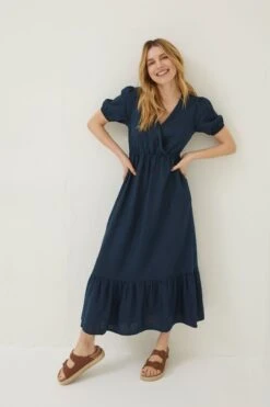 FatFace Vivvie Linen Midi Dress