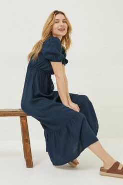FatFace Vivvie Linen Midi Dress -Fat Face Shop T49322s3
