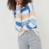 FatFace Blue Isobella Stripe Jumper -Fat Face Shop T49414s