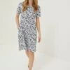 FatFace Natural Simone Batik Jersey Dress -Fat Face Shop T49424s