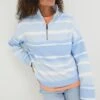 FatFace Blue Tie Dye Relaxed Airlie Sweat Top 1 FatFace Blue Tie Dye Relaxed Airlie Sweat Top -Fat Face Shop T49461s