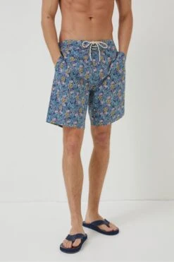 FatFace Blue Camber Pineapple Swim Shorts 9 FatFace Blue Camber Pineapple Swim Shorts -Fat Face Shop T51394s3