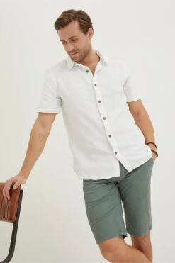 FatFace Green Mawes Chino Shorts -Fat Face Shop T51405s3