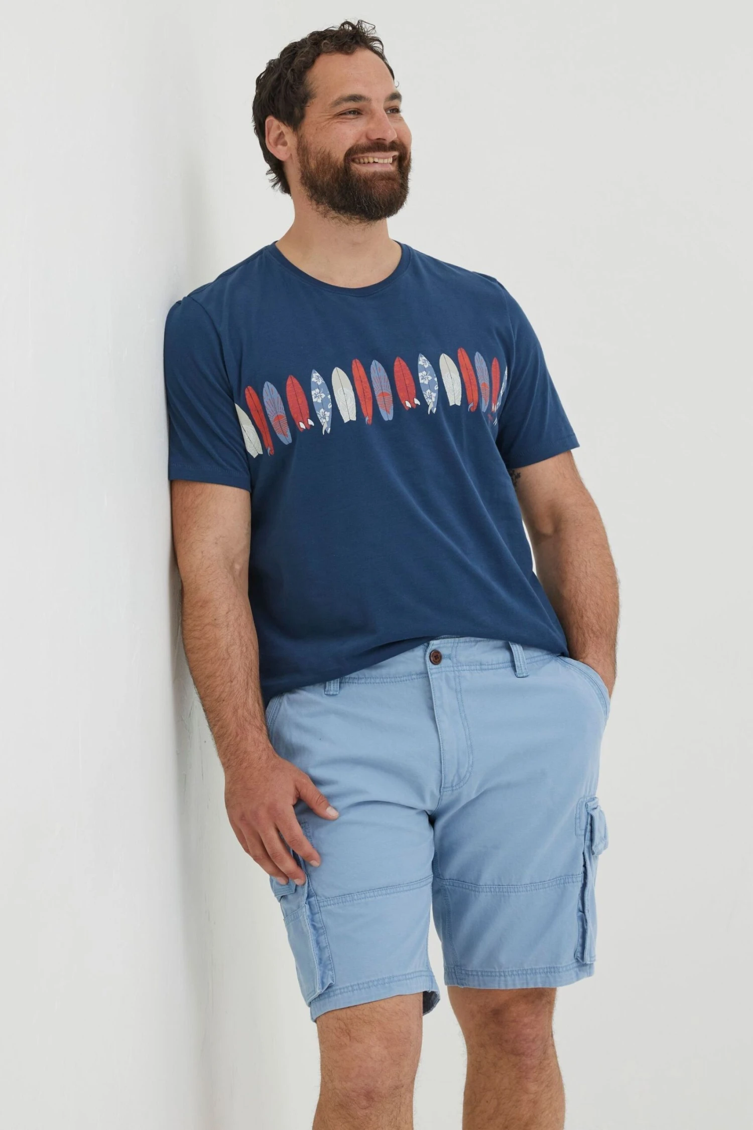 FatFace Blue Breakyard Cargo Shorts 3 FatFace Blue Breakyard Cargo Shorts