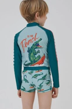 FatFace Green Carter Crocodile Trunk -Fat Face Shop T52 351s2