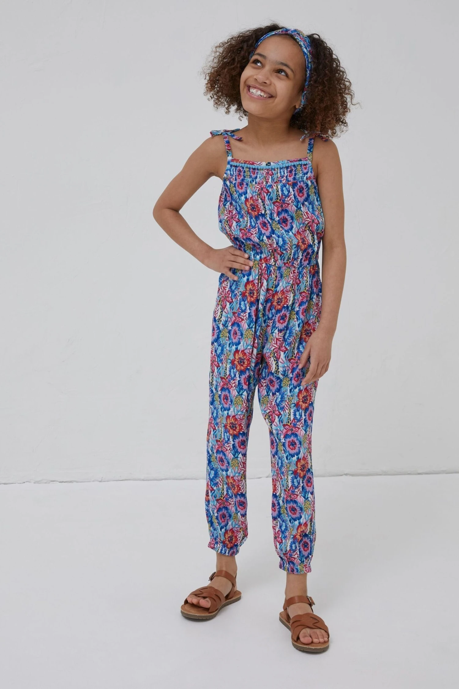 FatFace Pink Tropical Print Jumpsuit 3 FatFace Pink Tropical Print Jumpsuit