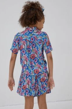 FatFace Pink Tropical Print Shirt -Fat Face Shop T52 399s4