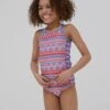 FatFace Pink Aztec Tankini Set