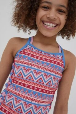 FatFace Pink Aztec Tankini Set -Fat Face Shop T52349s3