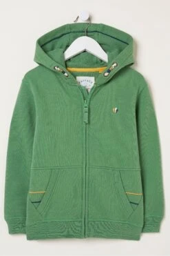 FatFace Green Saltwater Croc Zip Hoodie -Fat Face Shop T52407s4