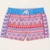 FatFace Pink Aztec Swim Shorts 1 FatFace Pink Aztec Swim Shorts -Fat Face Shop T52602s