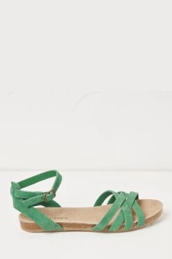FatFace Green Beth Sandals