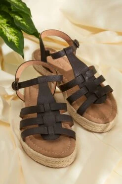 FatFace Adira Cage Espadrille Brown Sandals -Fat Face Shop T53239s3