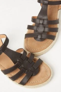 FatFace Adira Cage Espadrille Brown Sandals -Fat Face Shop T53239s4