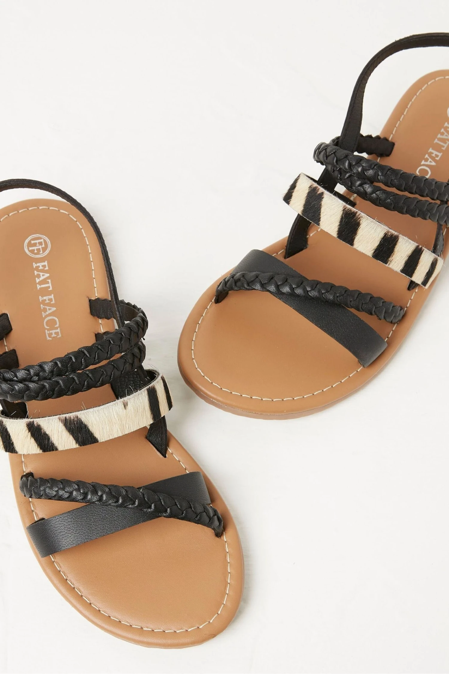FatFace Xanthe Zebra Black Sandals 4 FatFace Xanthe Zebra Black Sandals - Image 2