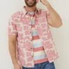 FatFace Pink Floral Block Print Shirt
