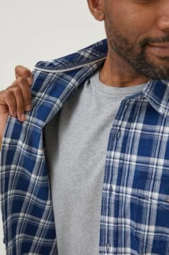 FatFace Blue Crowford Check Shirt -Fat Face Shop T54363s4