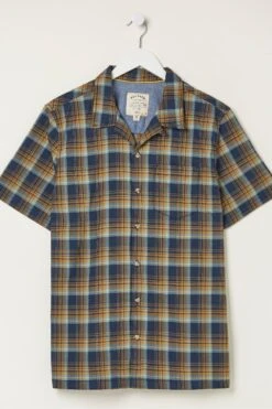 FatFace Blue Kilcoy Check Shirt -Fat Face Shop T54627s7