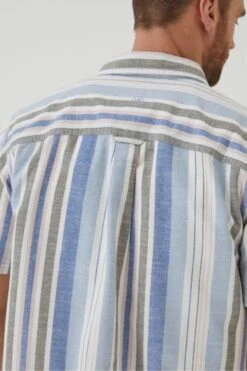 FatFace Blue Tynemouth Stripe Shirt 14 FatFace Blue Tynemouth Stripe Shirt -Fat Face Shop T54762s5