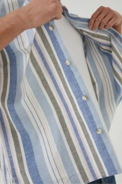 FatFace Blue Tynemouth Stripe Shirt 15 FatFace Blue Tynemouth Stripe Shirt -Fat Face Shop T54762s6