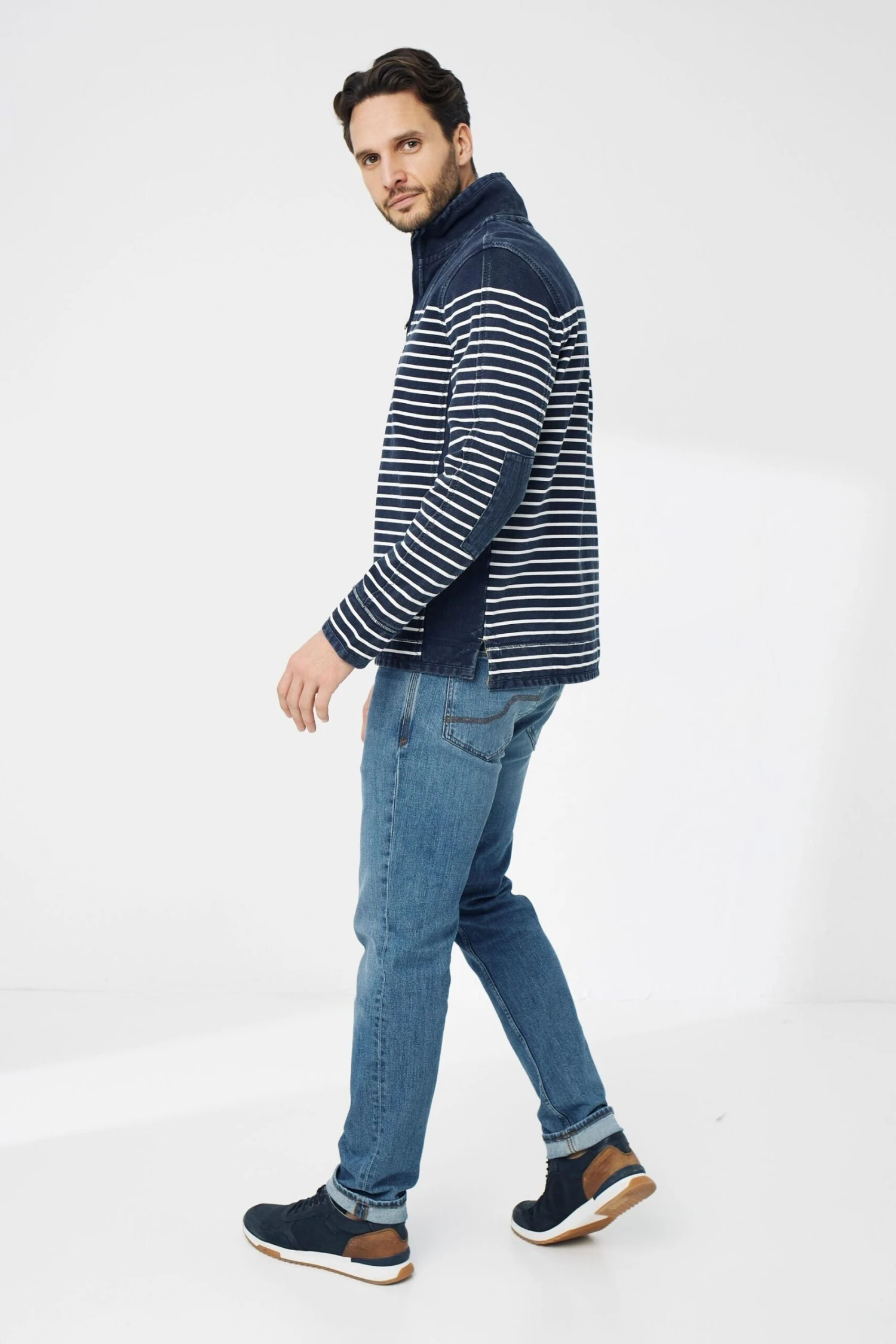 FatFace Blue Airlie Breton Sweat Top 4 FatFace Blue Airlie Breton Sweat Top - Image 2