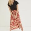 FatFace Cream Sascha Vine Floral Midi Skirt -Fat Face Shop U04 401s
