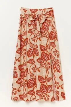 FatFace Cream Sascha Vine Floral Midi Skirt -Fat Face Shop U04 401s5