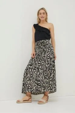 FatFace Sascha Paintstroke Midi Skirt -Fat Face Shop U04 402s3