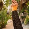 FatFace Jayla Woodblock Black Maxi Skirt 1 FatFace Jayla Woodblock Black Maxi Skirt -Fat Face Shop U04 403s