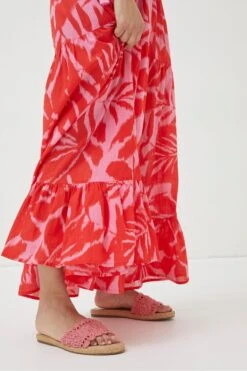 FatFace Avery Ikat Leaves Midi Dress -Fat Face Shop U04 574s6