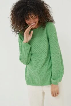 FatFace Sadie Pointelle Jumper