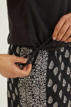 FatFace Val Linen Blend Black Shirt -Fat Face Shop U04487s9