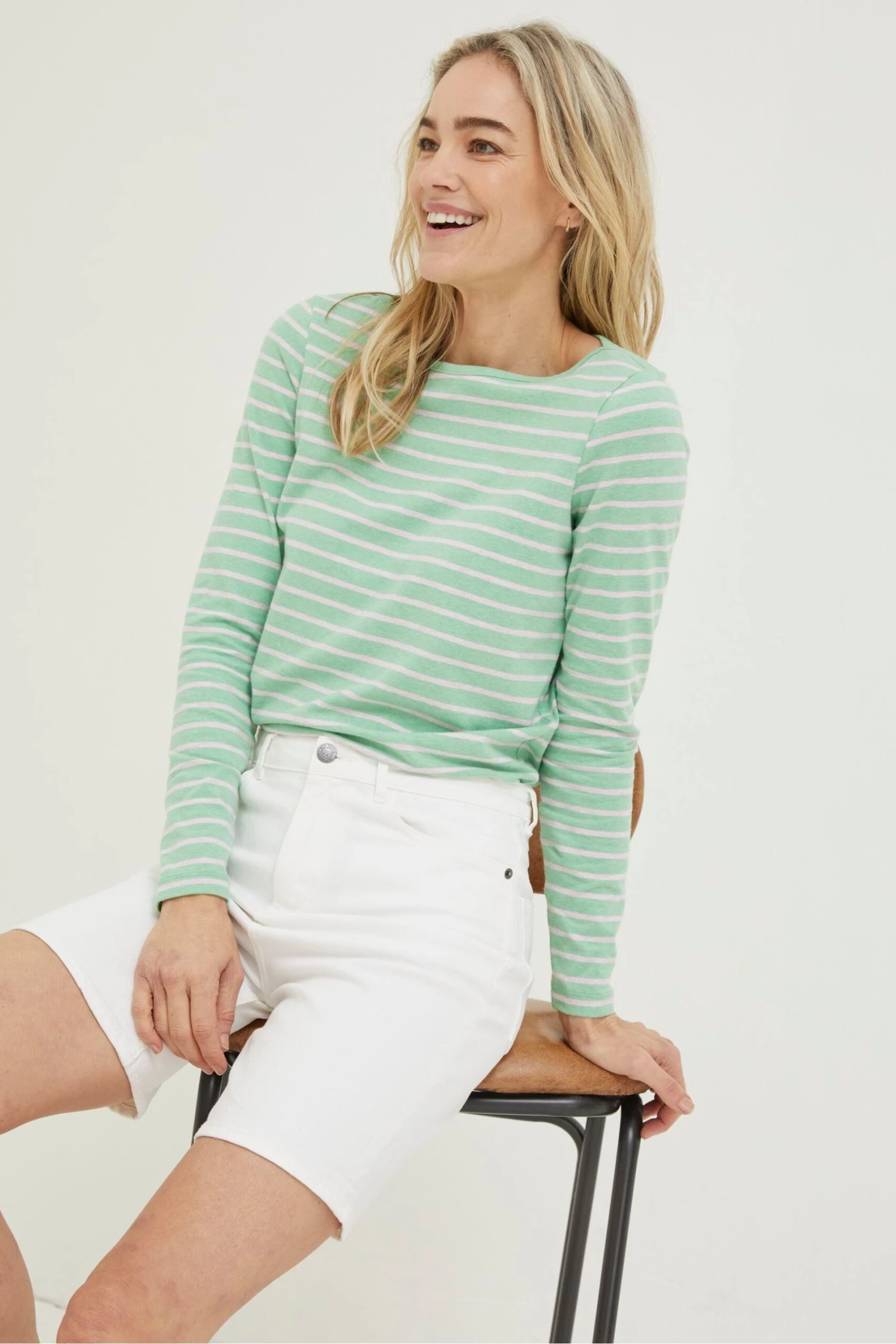 FatFace Breton Organic Cotton T-Shirt 5 FatFace Breton Organic Cotton T-Shirt - Image 3