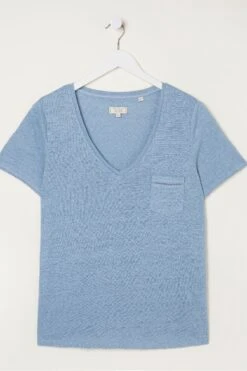 FatFace Maggie Linen T-Shirt -Fat Face Shop U04502s4