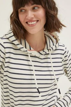 FatFace Natural Sally Stripe Hoodie -Fat Face Shop U04541s4