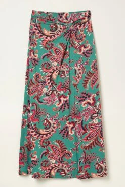 FatFace Green Shona Festival Maxi Skirt 15 FatFace Green Shona Festival Maxi Skirt -Fat Face Shop U12 267s7