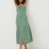 FatFace Green Ariel Bali Blooms Midi Dress