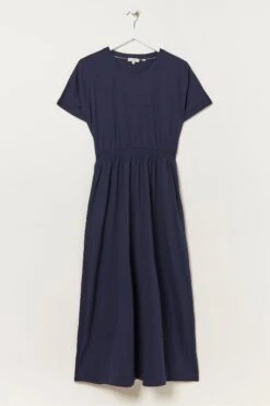 FatFace Blue Navi Jersey Midi Dress -Fat Face Shop U12366s6