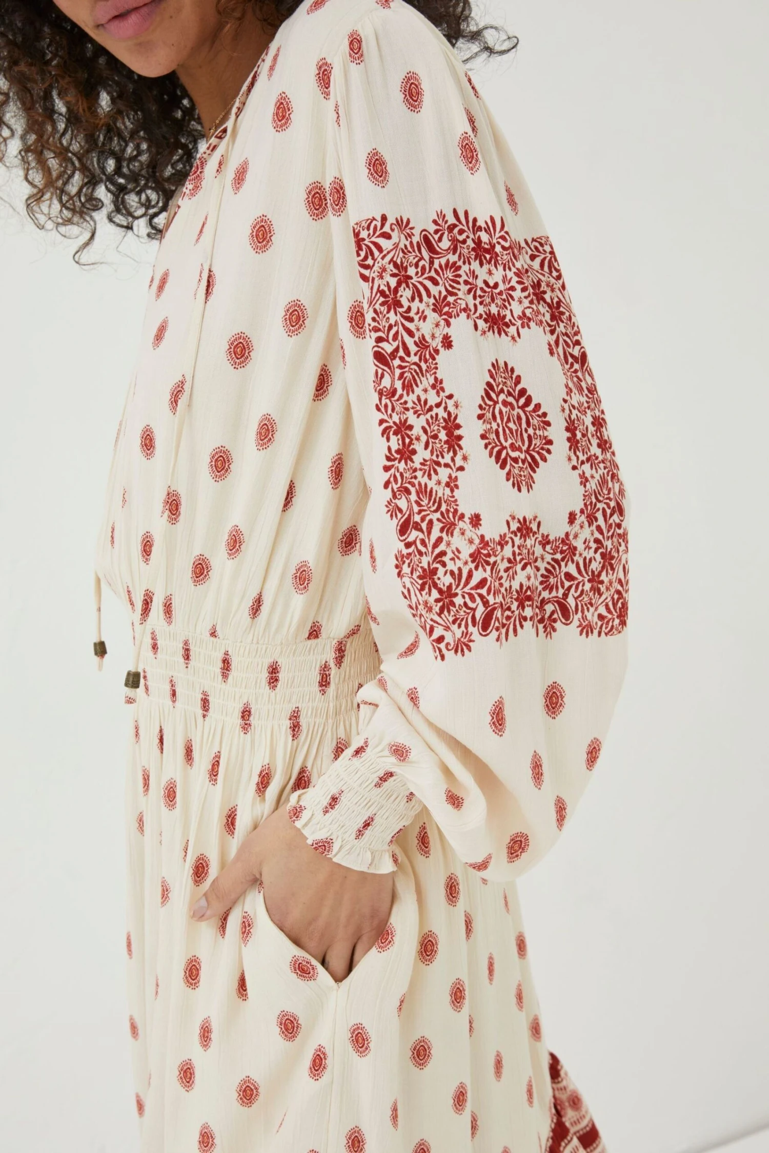 FatFace Natural Devin Bandana Dress 6 FatFace Natural Devin Bandana Dress - Image 4