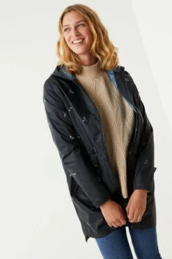 FatFace Womens Printed Waterproof Packable Jacket 14 FatFace Womens Printed Waterproof Packable Jacket -Fat Face Shop U13966s4