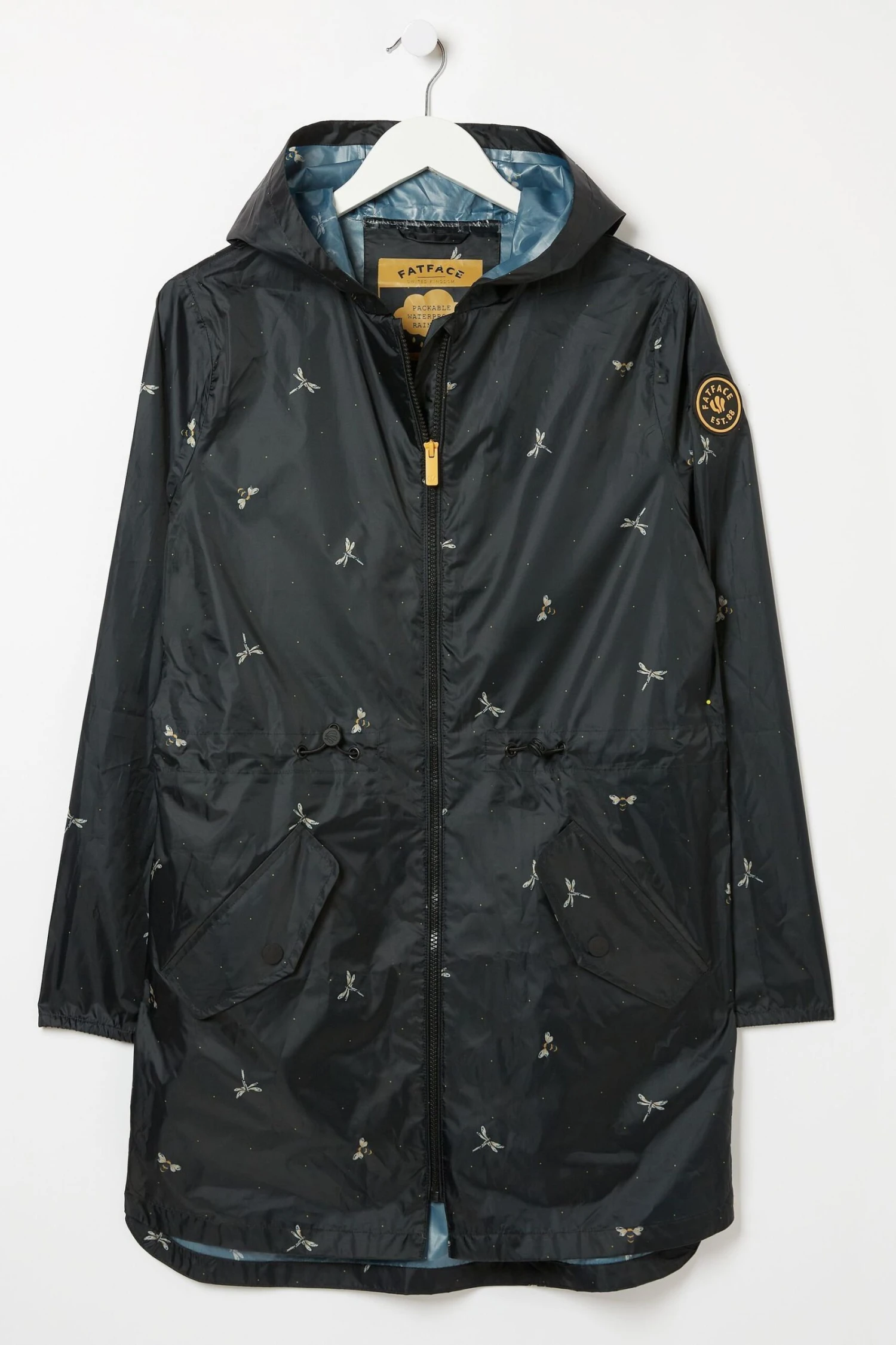 FatFace Womens Printed Waterproof Packable Jacket 10 FatFace Womens Printed Waterproof Packable Jacket - Image 8