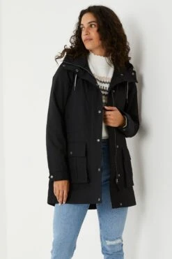 FatFace Taylor Black Coat