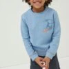 FatFace Blue Dip Dye Surf Crew Neck Sweatshirt -Fat Face Shop U94859s