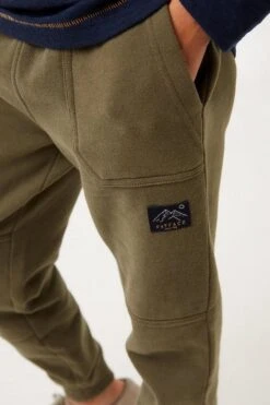 FatFace Green Noah Knee Panel Joggers -Fat Face Shop U99365s3